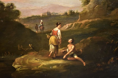 Paysage pastoral idyllique attribué à Francesco Zuccarelli - Romano Ischia